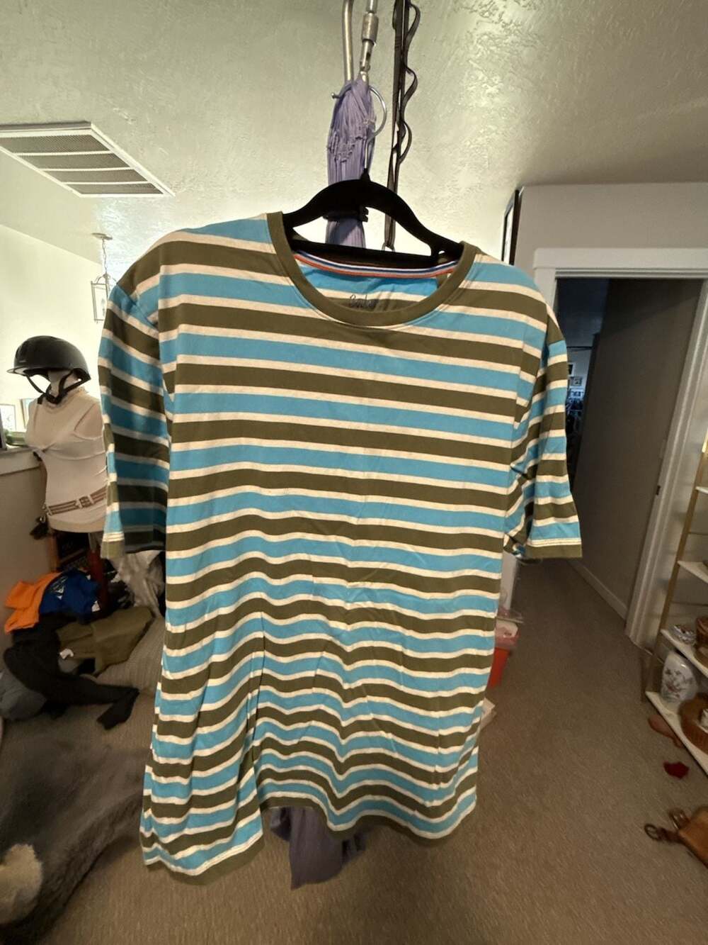Boden Striped Crew Neck T-Shirt XL